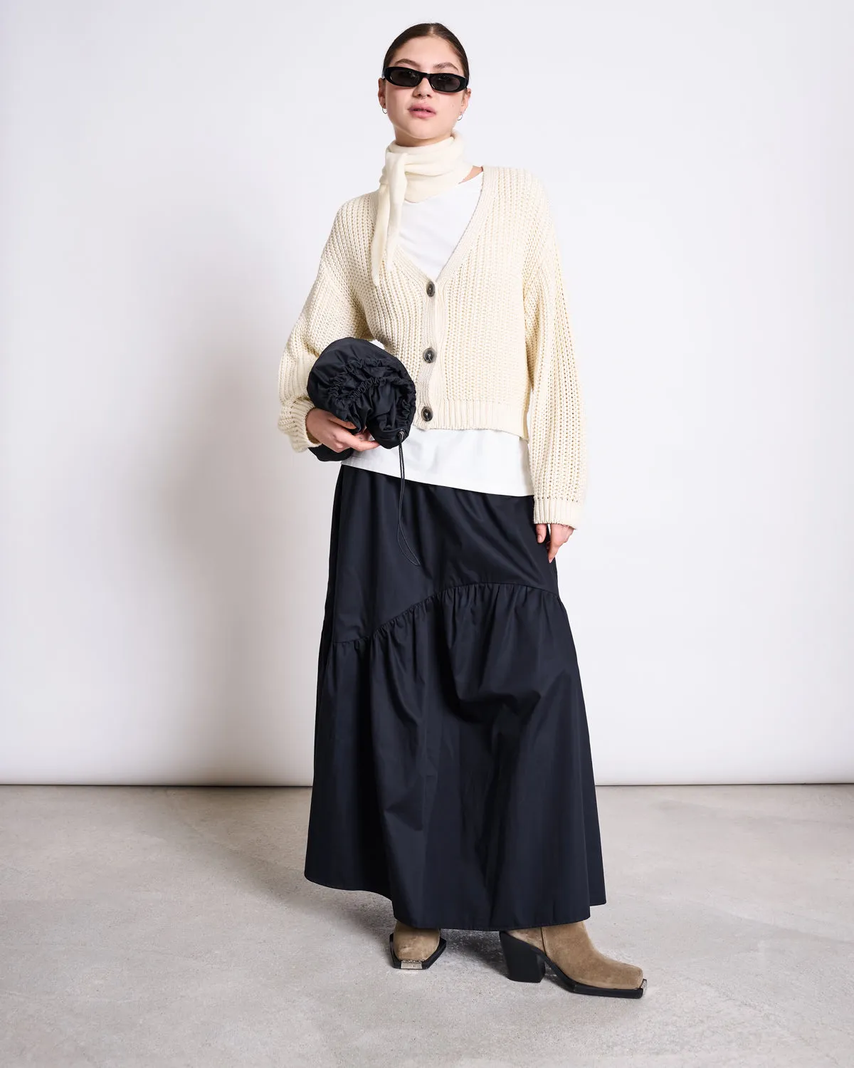 TIERED MAXI SKIRT ALCA BLACK sold by JAN 'N JUNE product image thumbnail 3
