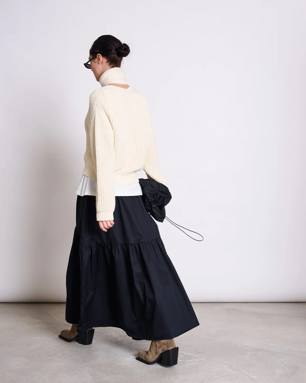 TIERED MAXI SKIRT ALCA BLACK sold by JAN 'N JUNE product image thumbnail 4