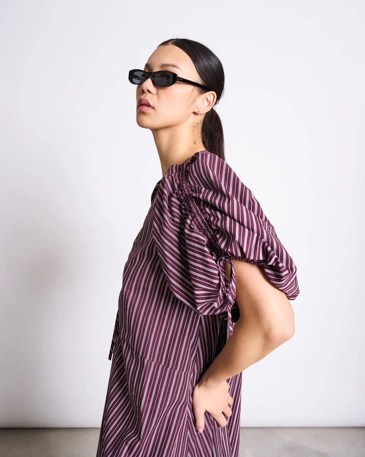 MAXI DRESS DANS CHERRY LACQUER WHITE STRIPED sold by JAN 'N JUNE product image thumbnail 3