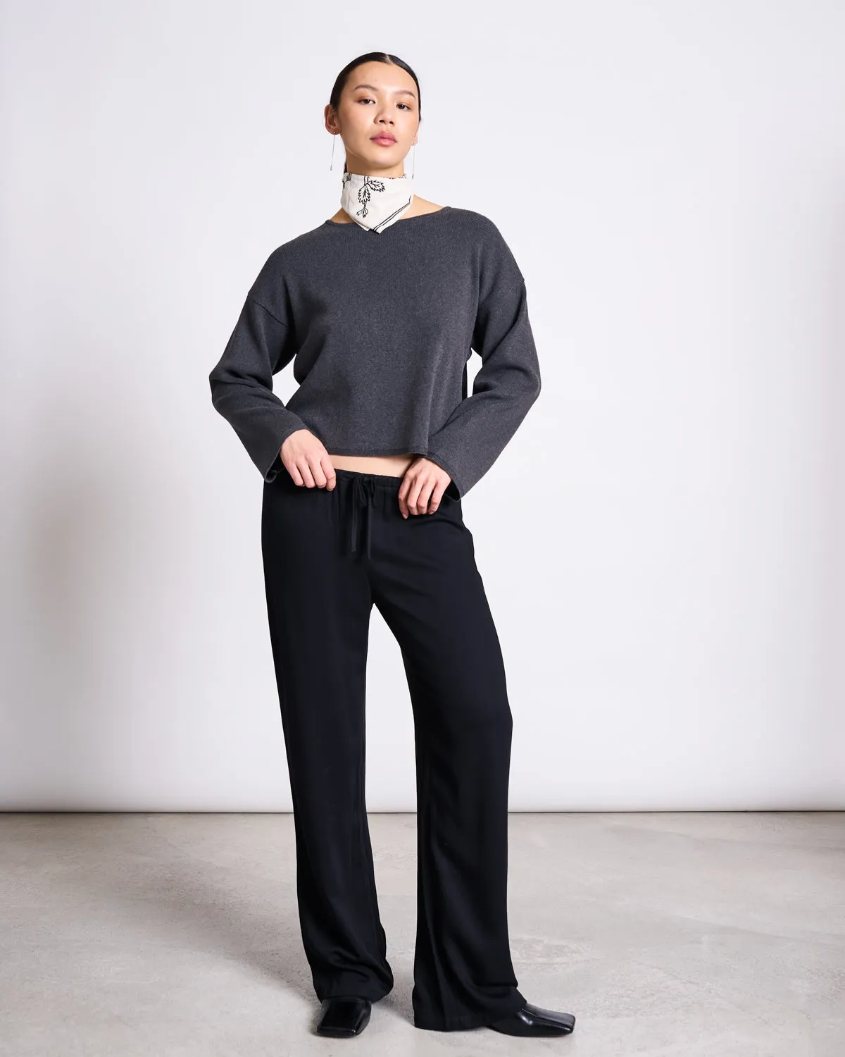 LIGHT KNIT JUMPER WILLIAMSBURG ANTHRACITE GOTS sold by JAN 'N JUNE product image thumbnail 2