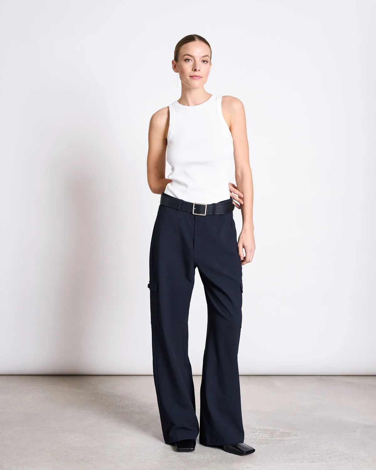 ORGANIC COTTON TANK TOP PORTO LONG WHITE GOTS sold by JAN 'N JUNE product image thumbnail 5