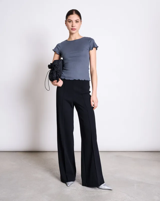 WIDE PANTS LAREDO BLACK GOTS made by JAN 'N JUNE