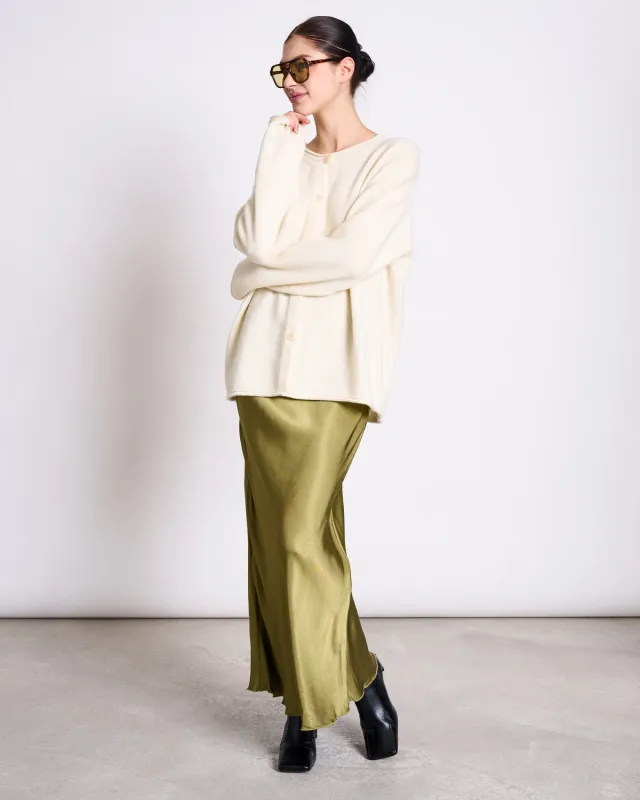 OVERSIZED WOOL CARDIGAN TINCO OFFWHITE GOTS made by JAN 'N JUNE