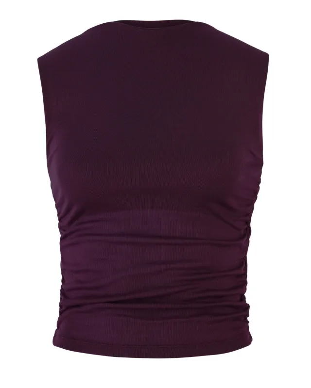 RUFFLE TOP RAFO CHERRY LACQUER GOTS sold by JAN 'N JUNE