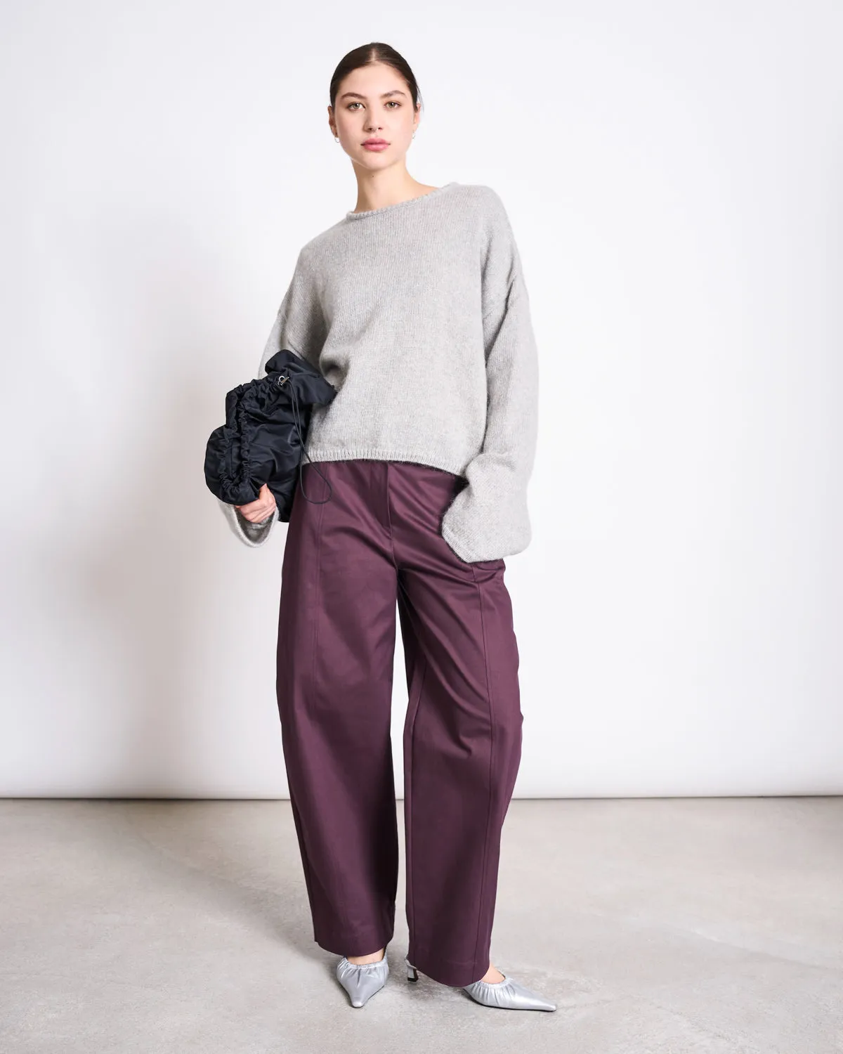 ORGANIC COTTON BARREL PANTS YAURI CHERRY LACQUER sold by JAN 'N JUNE product image thumbnail 4