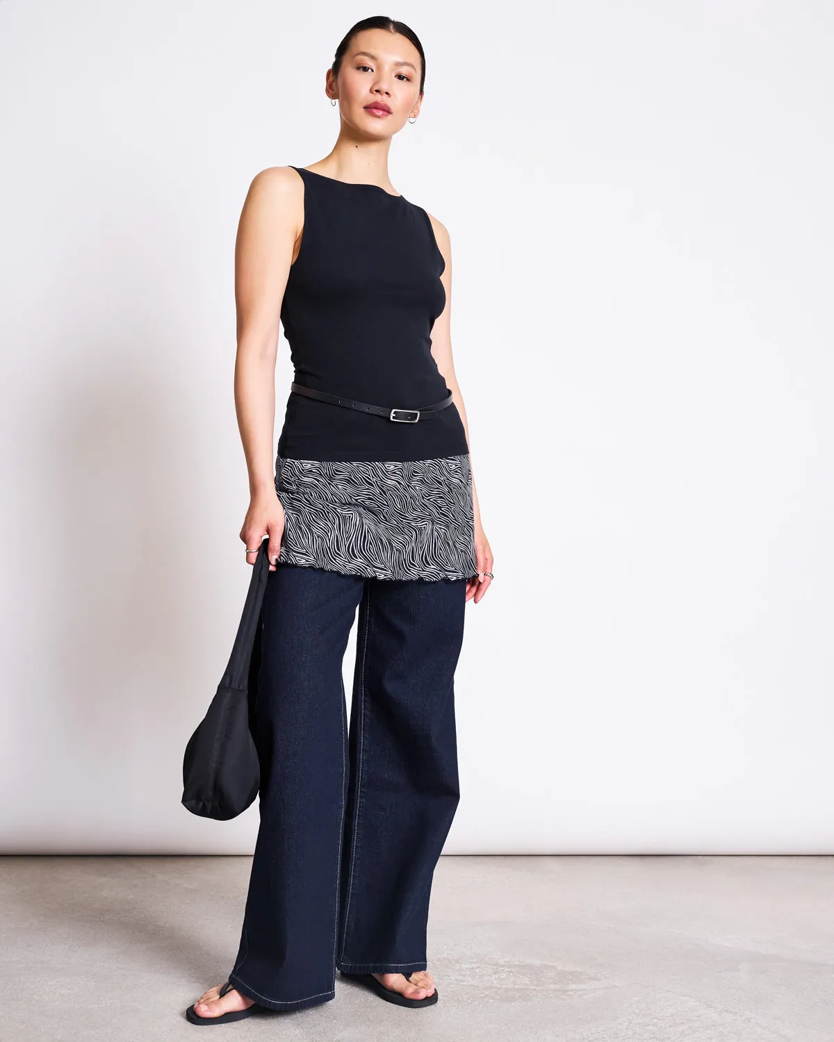 BOAT NECK TOP FELIS BLACK GOTS sold by JAN 'N JUNE product image thumbnail 4