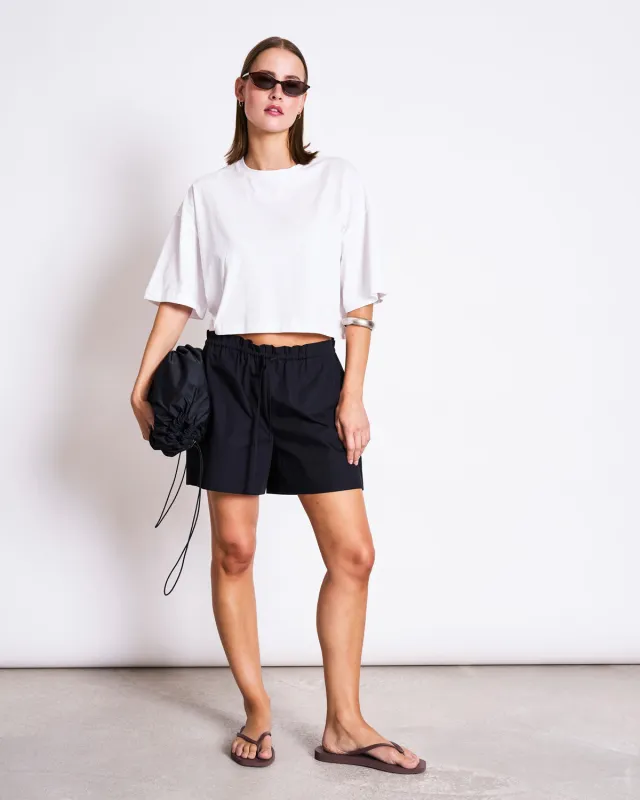 CROPPED BOXY SHIRT LUPA WHITE sold by JAN 'N JUNE
