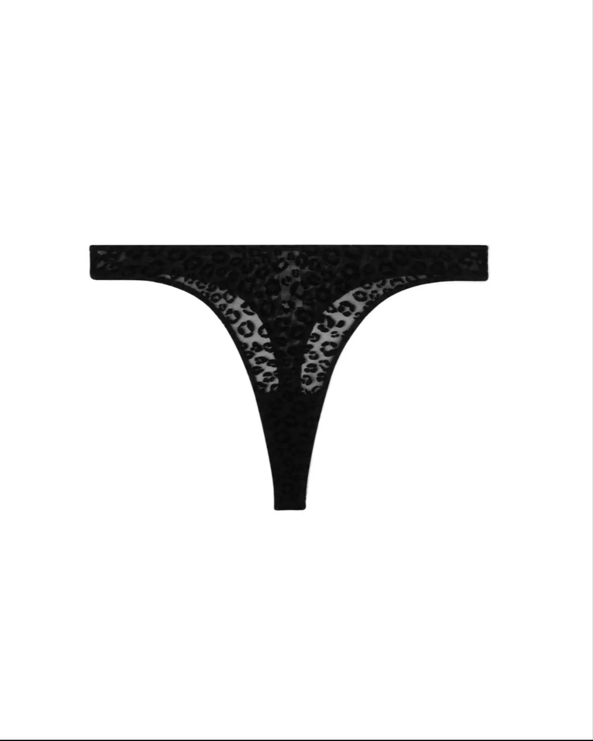 UNDERSTATEMENT MESH THONG BLACK LEOPARD sold by JAN 'N JUNE product image thumbnail 3