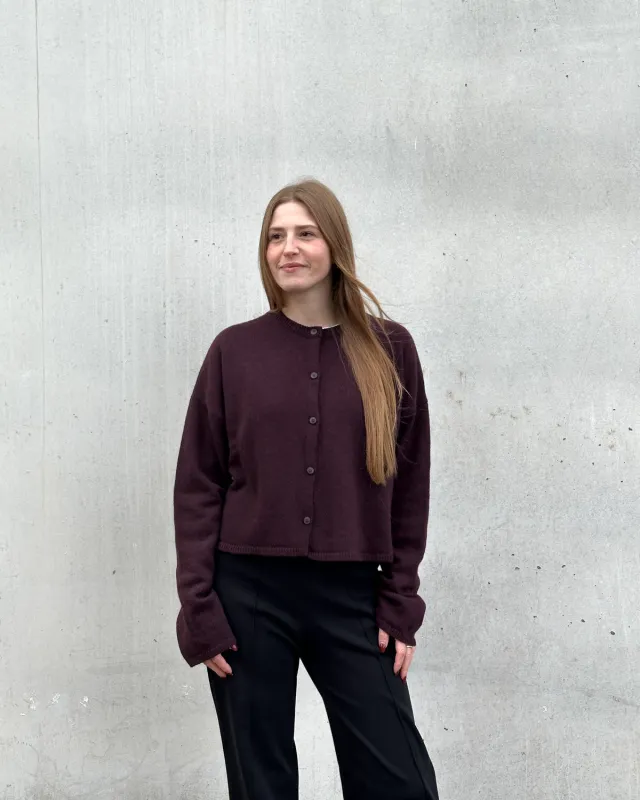 LIGHT CARDIGAN WOOLY ASAS CHERRY LACQUER GOTS sold by JAN 'N JUNE