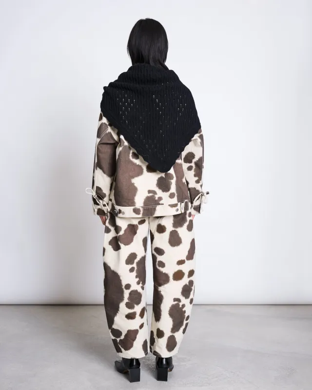 LAMBSWOOL TRIANGLE SCARF ELVA BLACK GOTS sold by JAN 'N JUNE