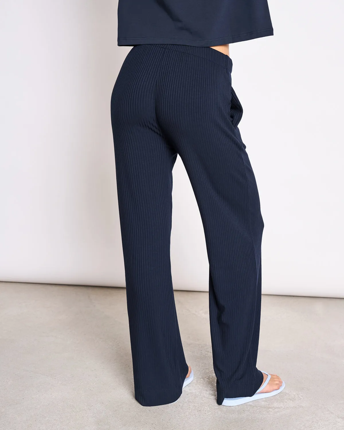 TENCEL™ LYOCELL RIB PANTS SMILLA NIGHTFALL sold by JAN 'N JUNE product image thumbnail 4
