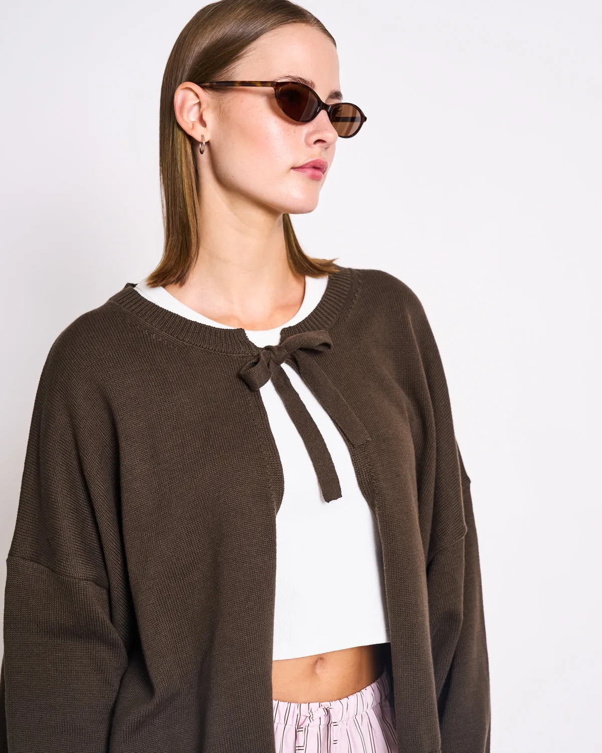 LOOSE TIE CARDIGAN ZEA MUD GOTS sold by JAN 'N JUNE product image thumbnail 3