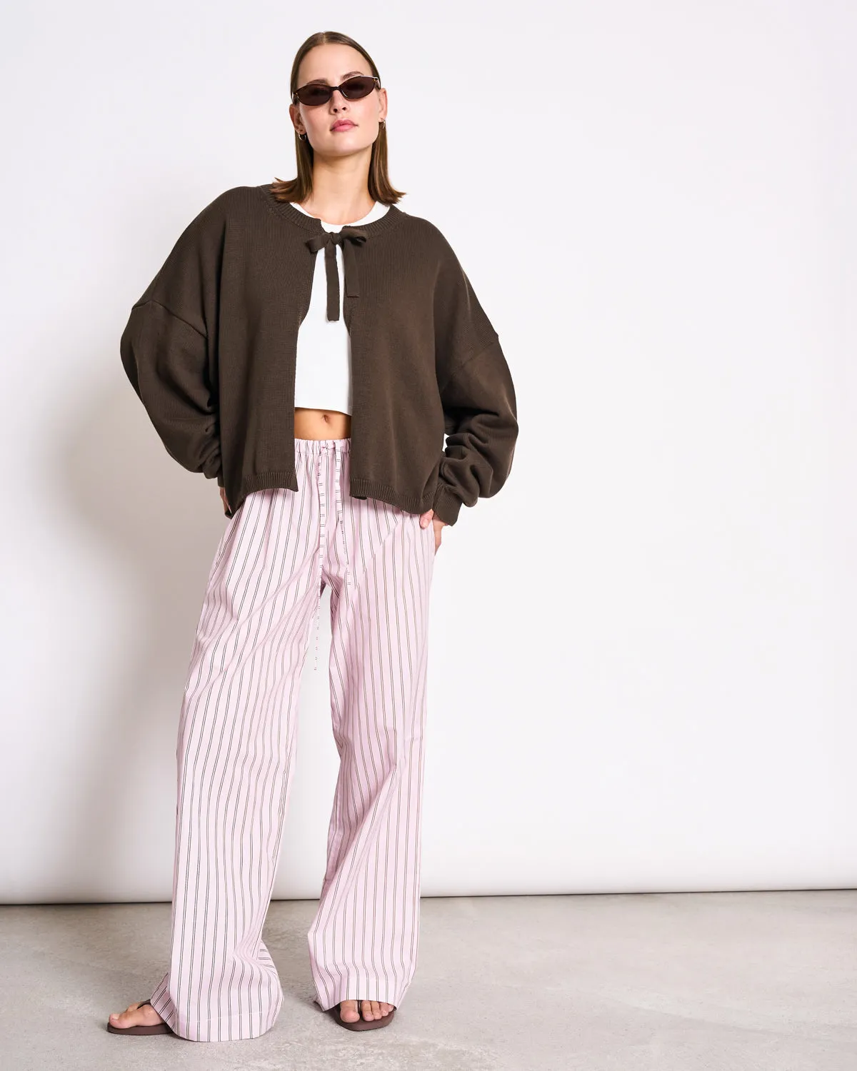 LOOSE TIE CARDIGAN ZEA MUD GOTS sold by JAN 'N JUNE product image thumbnail 2