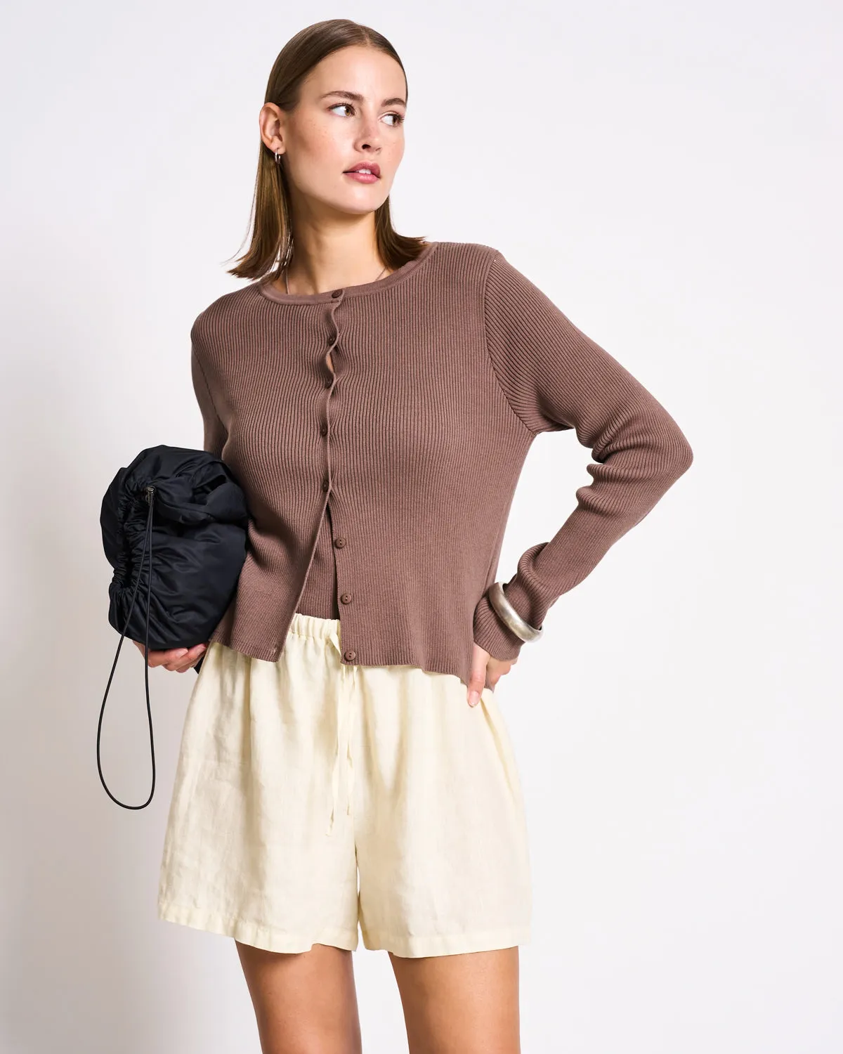 CREWNECK CARDIGAN GLIMT CLAY GOTS sold by JAN 'N JUNE product image thumbnail 4