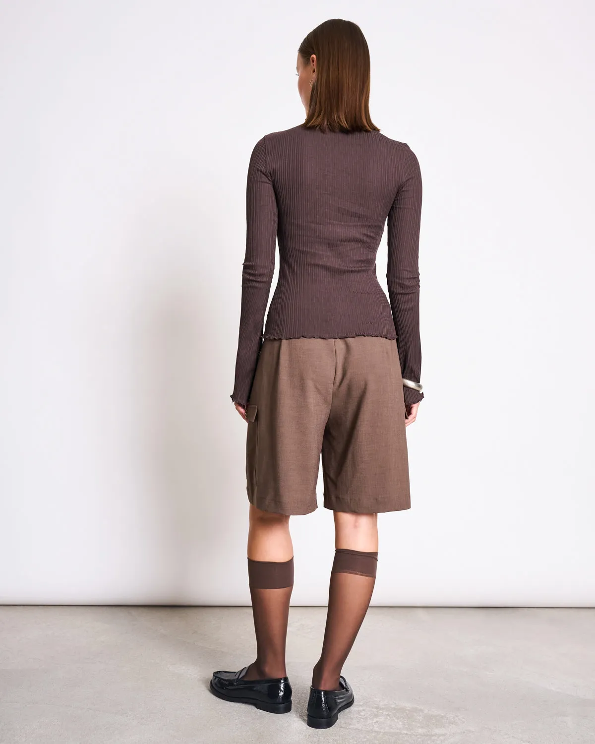 RAISED COLLAR LONGSLEEVE CANNA MUD GOTS sold by JAN 'N JUNE product image thumbnail 3