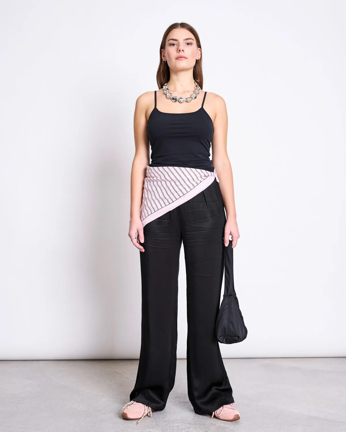 PRINTED COTTON SCARF VAD LIGHT ORCHID STRIPED sold by JAN 'N JUNE