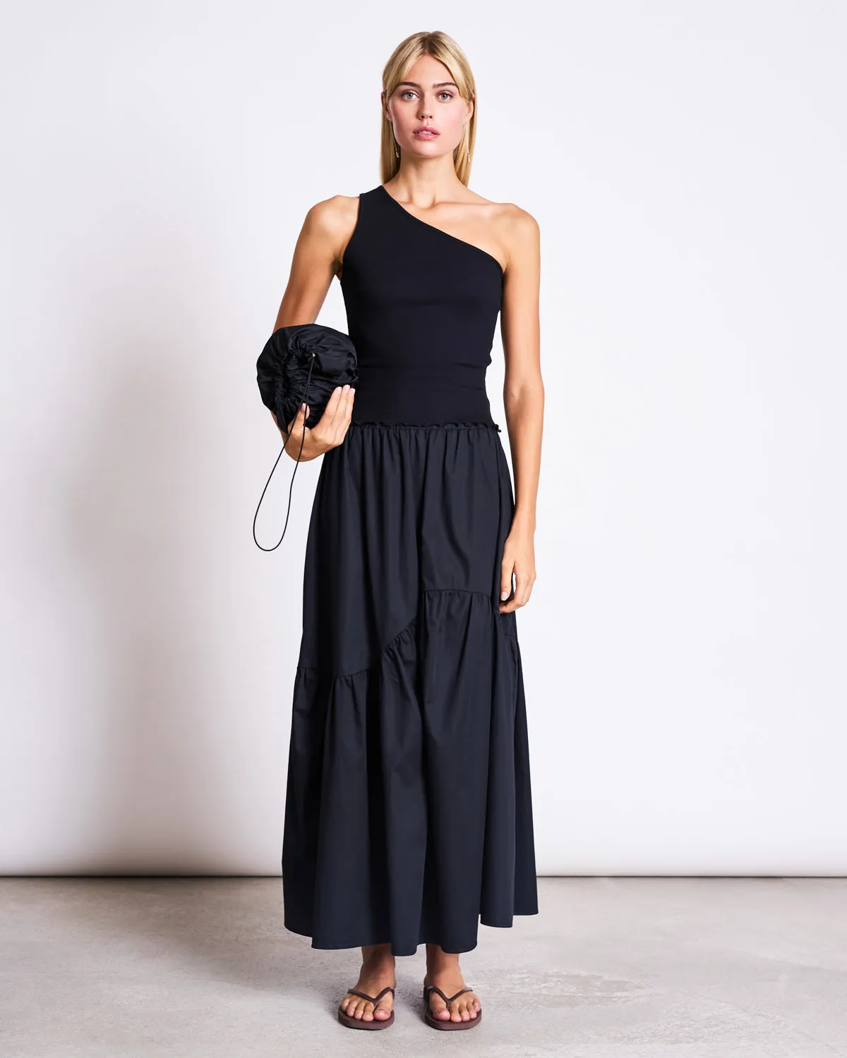 ONE SHOULDER TOP TIGRIS BLACK GOTS sold by JAN 'N JUNE product image thumbnail 4