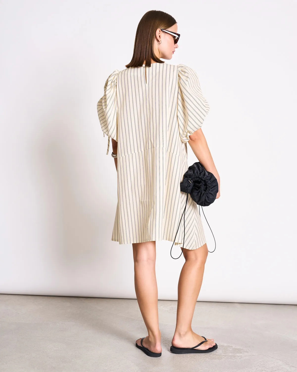 COTTON MINI DRESS MALUS BUTTERMILK STRIPED sold by JAN 'N JUNE product image thumbnail 3