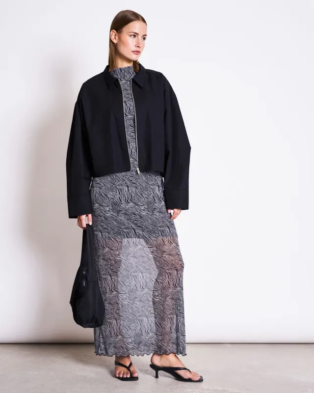 SHIRT JACKET PAPILIO BLACK made by JAN 'N JUNE