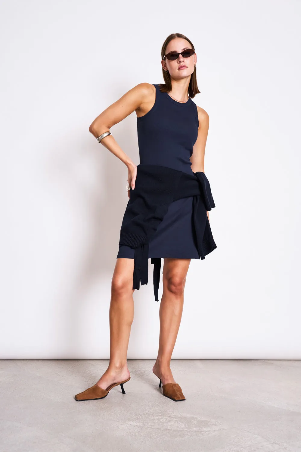 RIB MINI DRESS PORTO NIGHTFALL GOTS sold by JAN 'N JUNE product image thumbnail 4