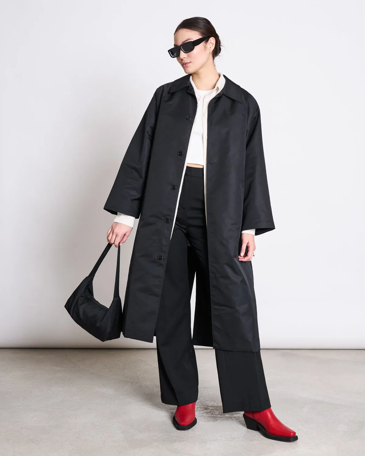 REC. CAR COAT HAZE BLACK sold by JAN 'N JUNE