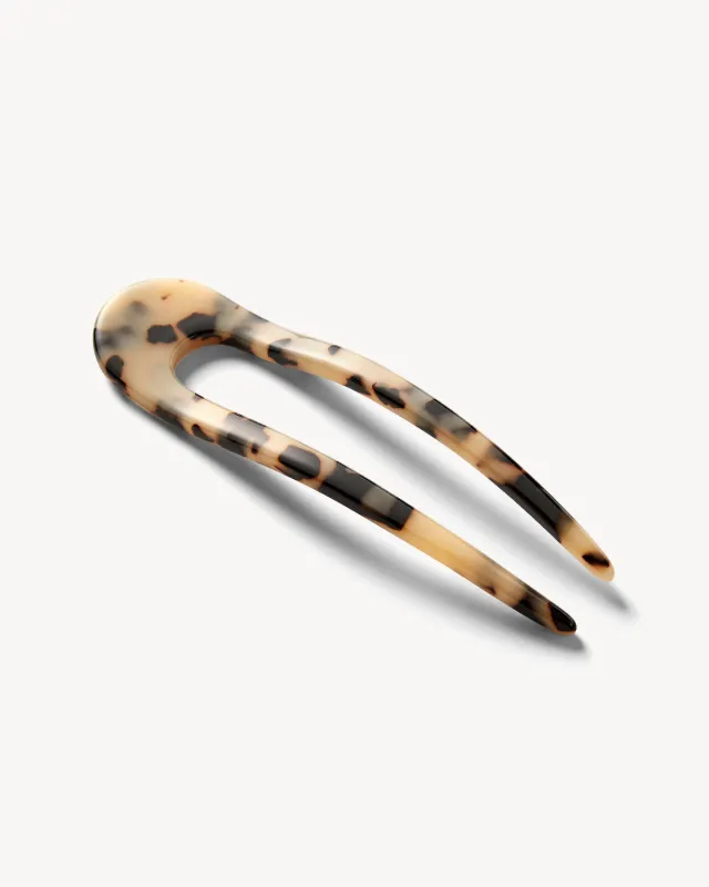 MACHETE FRENCH HAIR PIN BLONDE TORTOISE made by JAN 'N JUNE