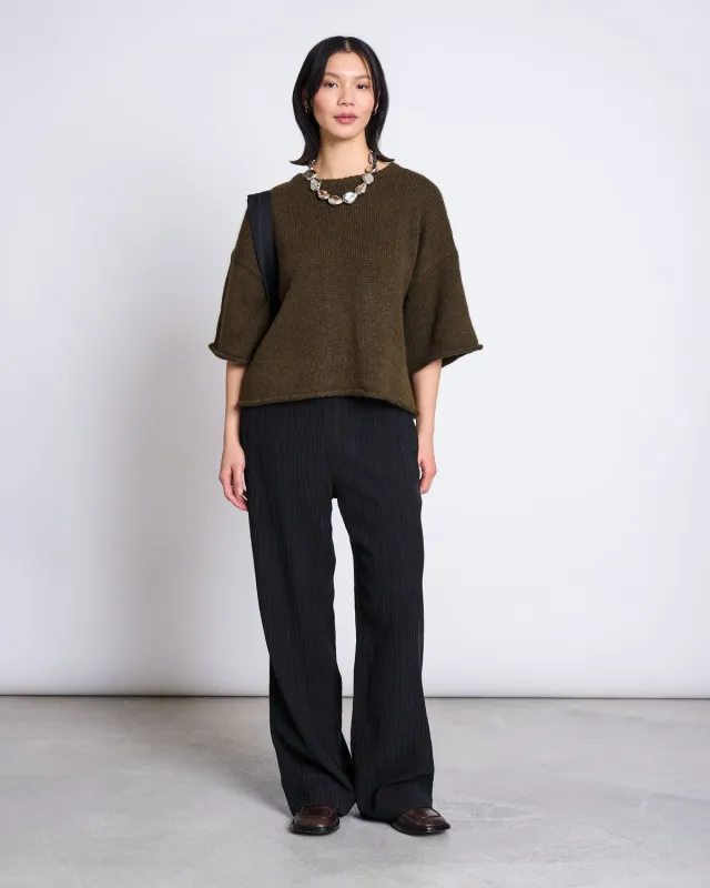 ALPACA KNIT SHIRT VAIL ROSEMARY made by JAN 'N JUNE