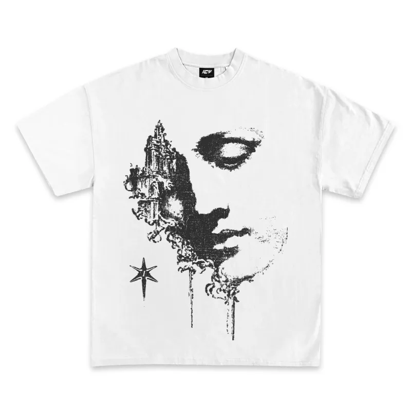 Abstract Face Graphic T-Shirt sold by WearIcy
