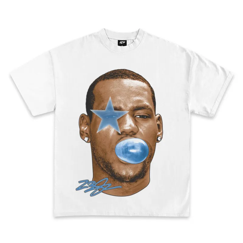 Lebron James Bubble Gum Graphic T-Shirt sold by WearIcy