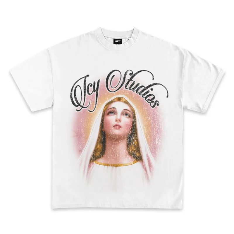 Virgin Mary Graphic T-Shirt sold by WearIcy