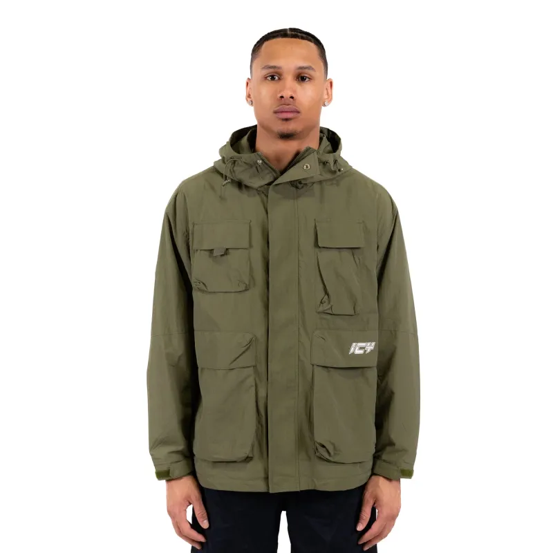 Multi-Pocket Nylon Utility Windbreaker sold by WearIcy