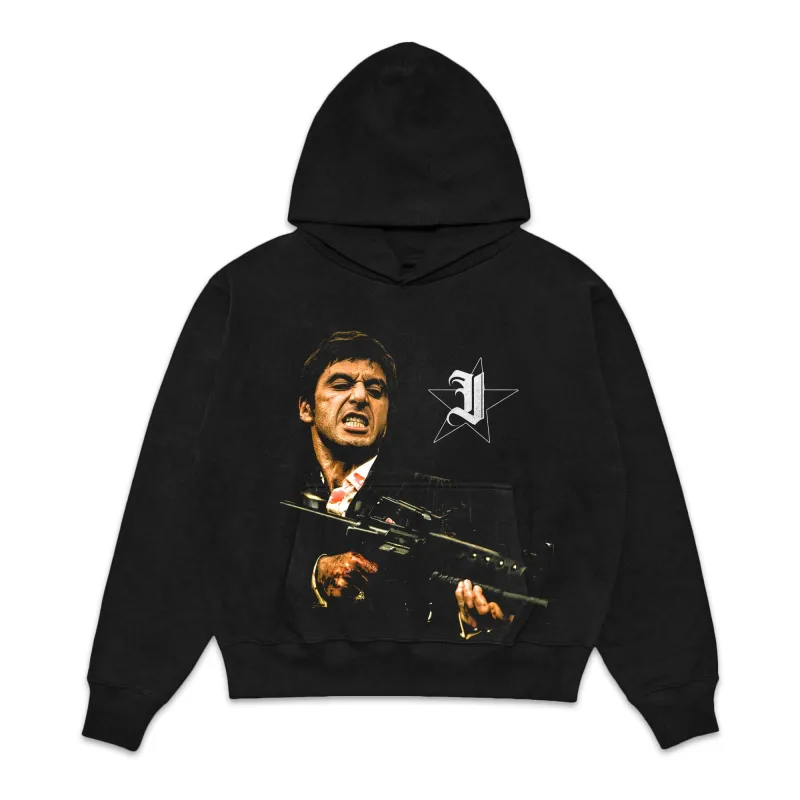 Tony Montana Scarface Jumbo Fleece Hoodie made by WearIcy