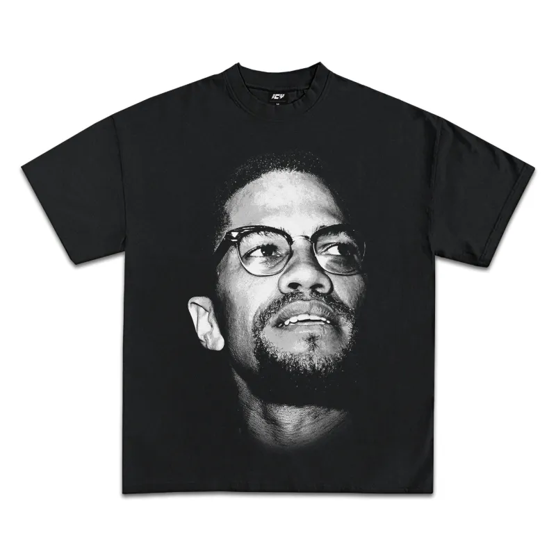 Malcolm X Jumbo Graphic T-Shirt sold by WearIcy