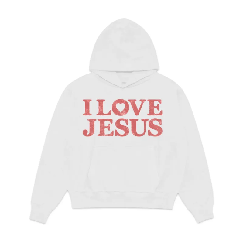 I Love Jesus Graphic Hoodie made by WearIcy