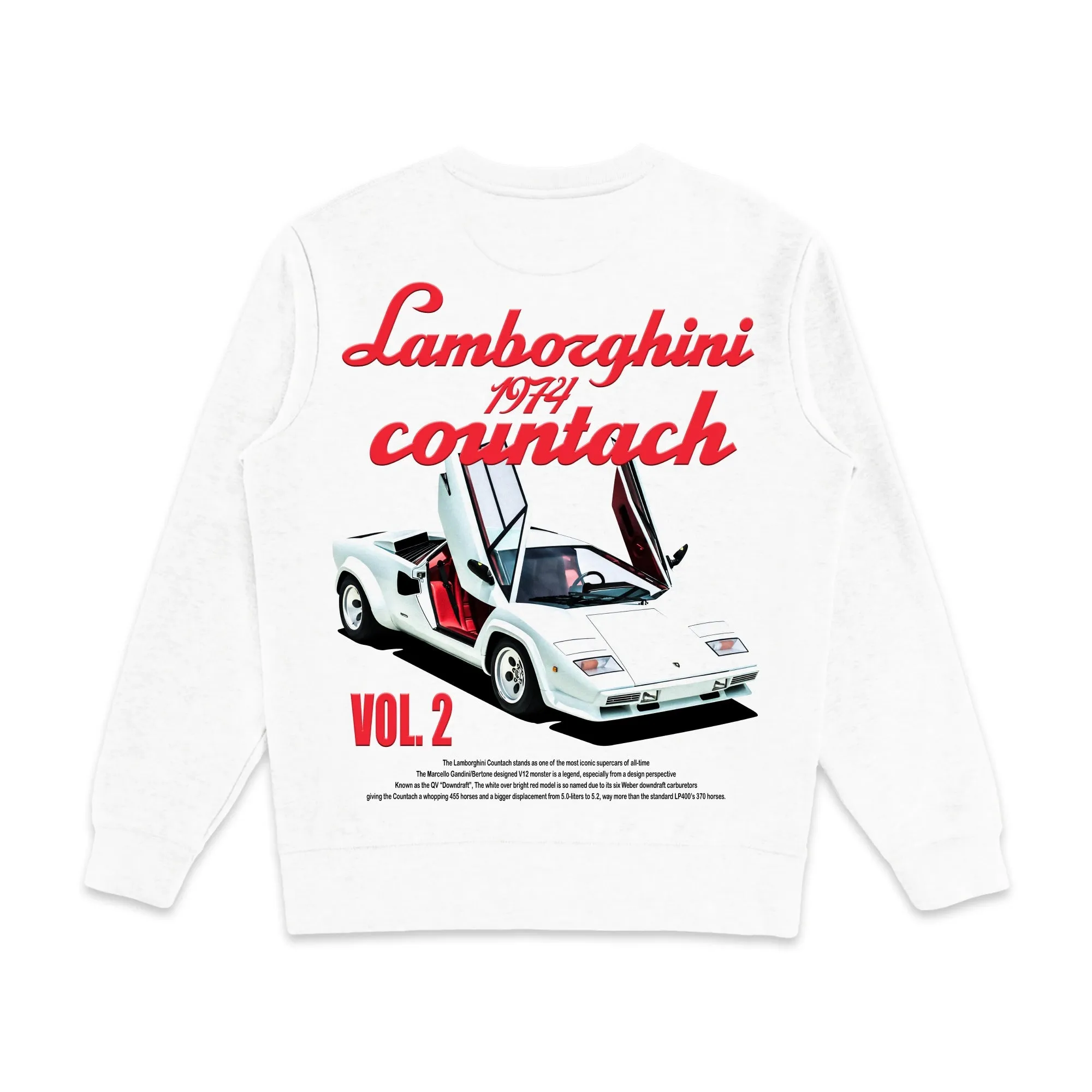 Lamborghini Countach 1974 Graphic Crewneck Sweatshirt sold by WearIcy