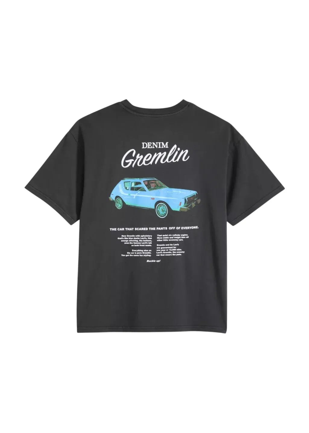 Levi's - GR Boxy Tee Coastal Creative Denim Gremlin - Jet Black sold by Hardpressed Print Studio product image thumbnail 2