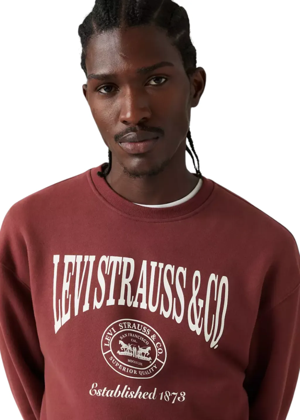 Levi's - Relaxed Graphic Crew - 2HP 90's Prep Logo sold by Hardpressed Print Studio product image thumbnail 2