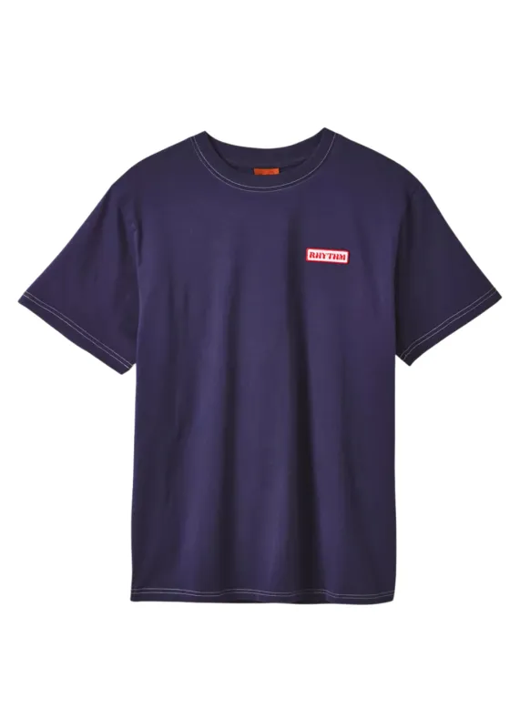 Rhythm - Mechanics Vintage SS T-Shirt - Indigo made by Rhythm.