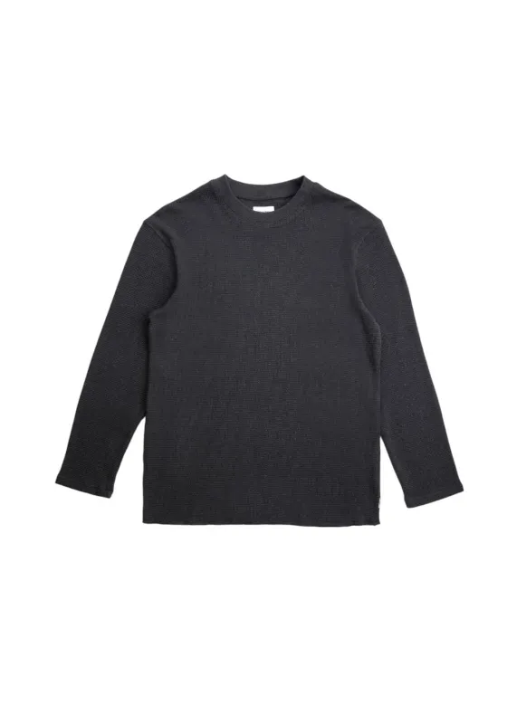 Rhythm - Classic Waffle Knit - Black made by Rhythm.
