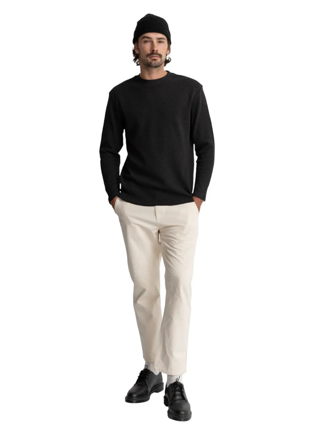 Rhythm - Classic Waffle Knit - Black sold by Hardpressed Print Studio product image thumbnail 2