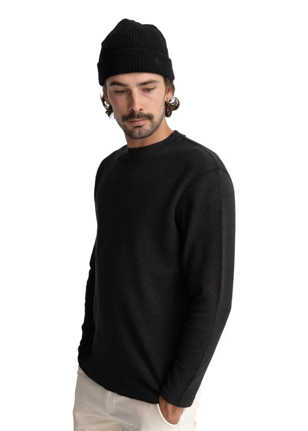 Rhythm - Classic Waffle Knit - Black sold by Hardpressed Print Studio product image thumbnail 3