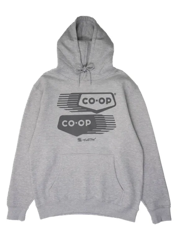 Co-op Against the Grain Hoodie | Grey on Heather | Unisex made by Hardpressed Print Studio