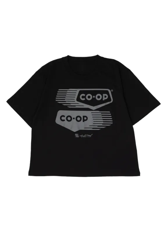 Co-op Against the Grain Boxy Tee | Grey on Black | Ladies made by Hardpressed Print Studio