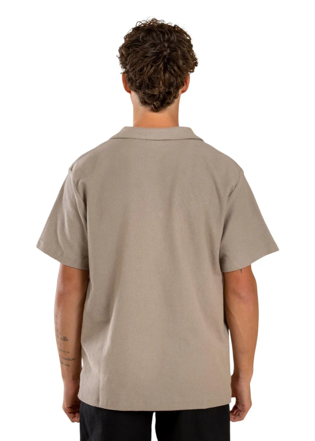 Rhythm - Vintage Terry Polo - Stone sold by Hardpressed Print Studio product image thumbnail 5
