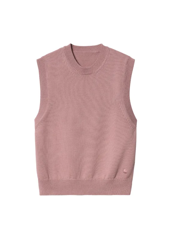Carhartt WIP - W' Chester Vest Sweater - Glassy Pink made by Carhartt WIP