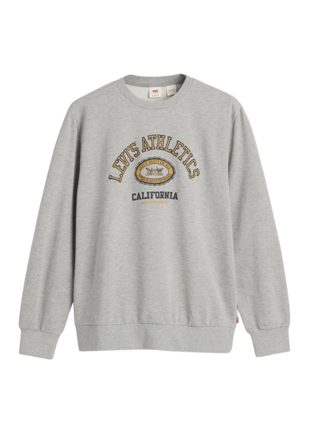 Levi's - Standard Graphic Crew - 2HP Crest Mid Tone Heather Grey sold by Hardpressed Print Studio
