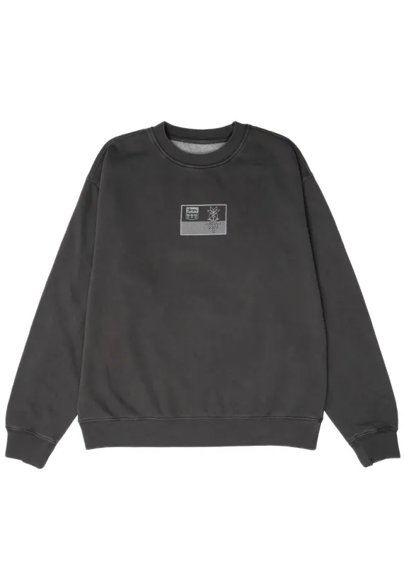 Black Flag Crewneck | Vintage Black | Unisex made by Hardpressed Print Studio