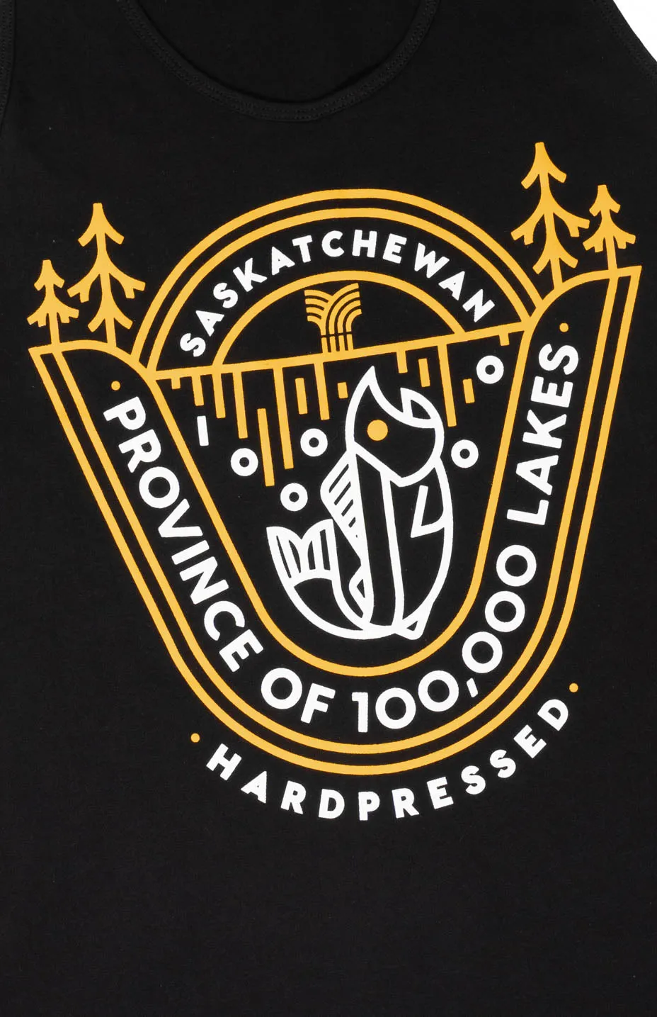 XS | 100K Lakes Tank | Black | Unisex sold by Hardpressed Print Studio product image thumbnail 4