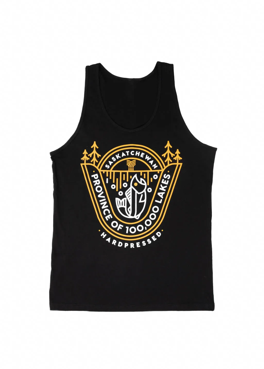 XS | 100K Lakes Tank | Black | Unisex sold by Hardpressed Print Studio