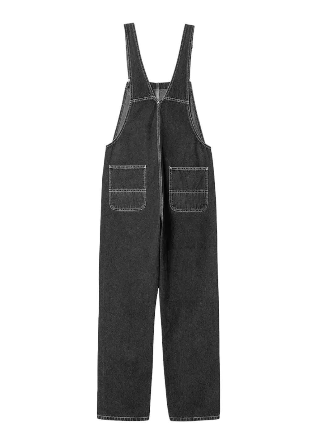 Carhartt WIP - W' Bib Overall Straight - Black Stone Washed sold by Hardpressed Print Studio product image thumbnail 4